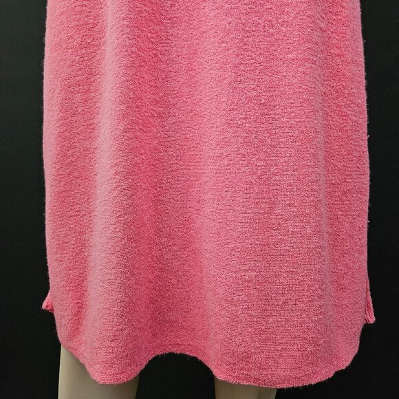 70s Pink Floral Terry Cloth Beach Dress - Picture 5 of 13